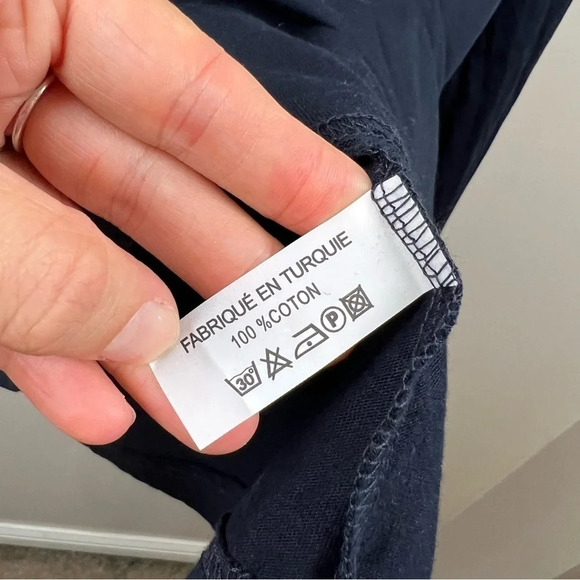 Paul Lucas Long Sleeve T-shirt Mens Size Large Navy Blue Normandie Graphic - Picture 9 of 9